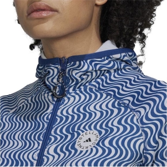 Adidas by Stella McCartney Women's Blue Truepace Track Jacket Size large - Picture 4 of 10